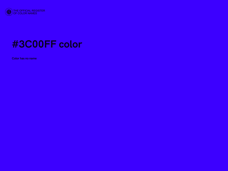 #3C00FF color image