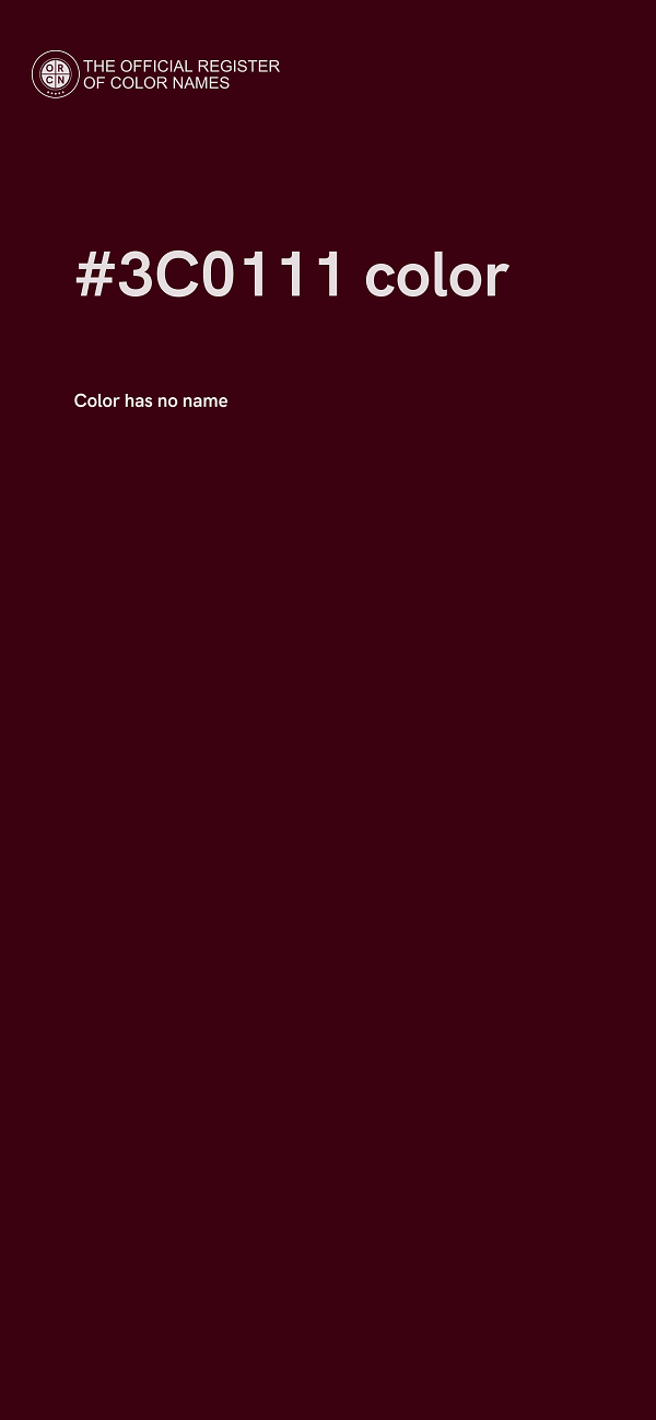 #3C0111 color image