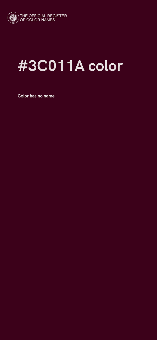 #3C011A color image