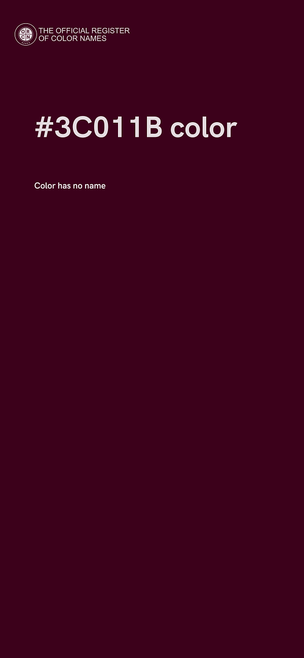 #3C011B color image