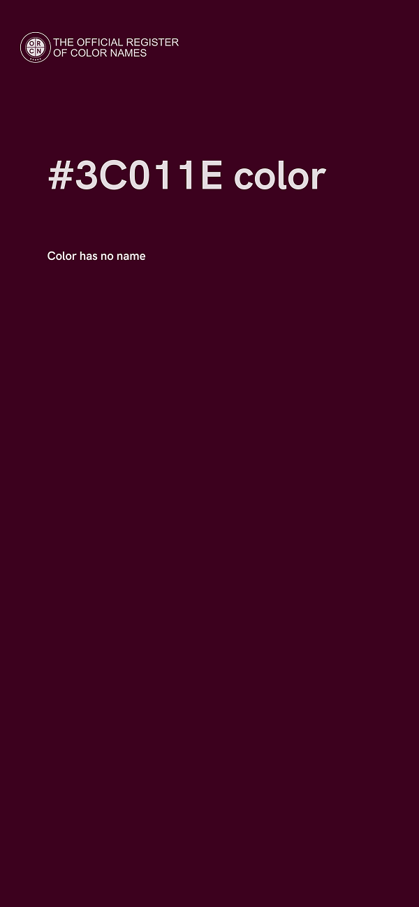 #3C011E color image