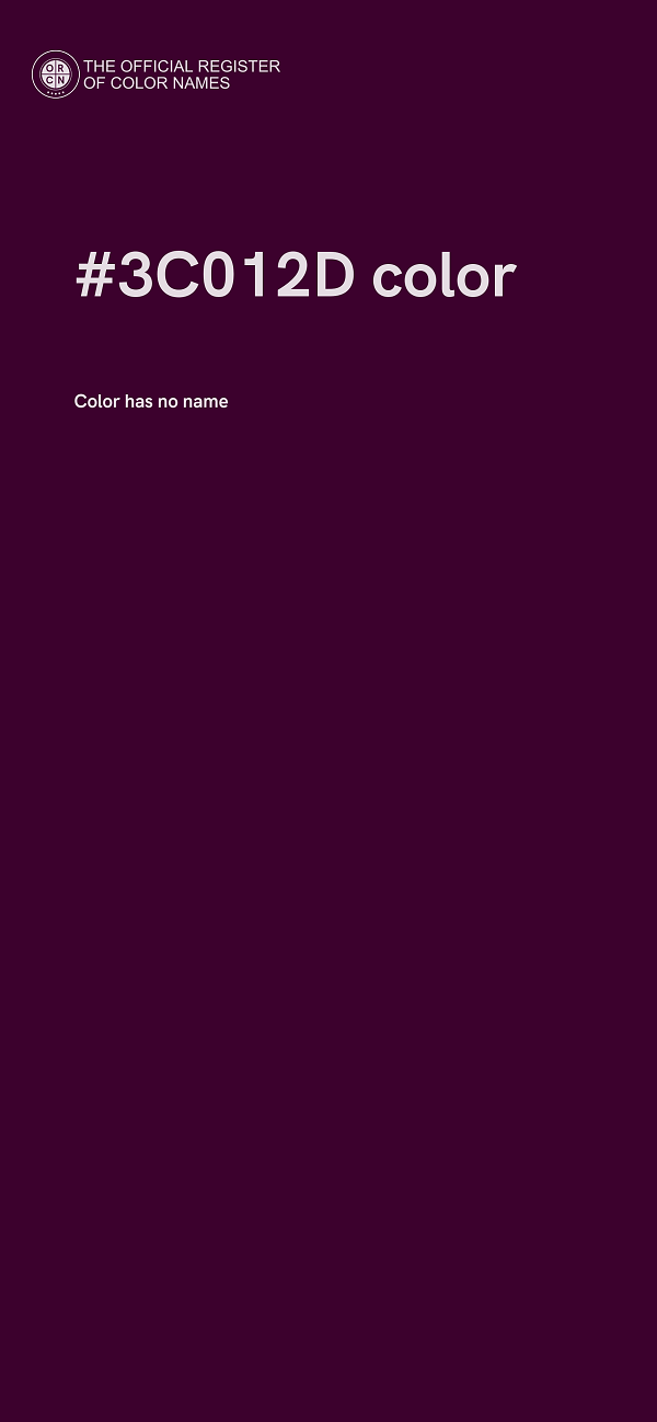 #3C012D color image
