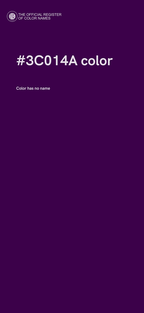 #3C014A color image