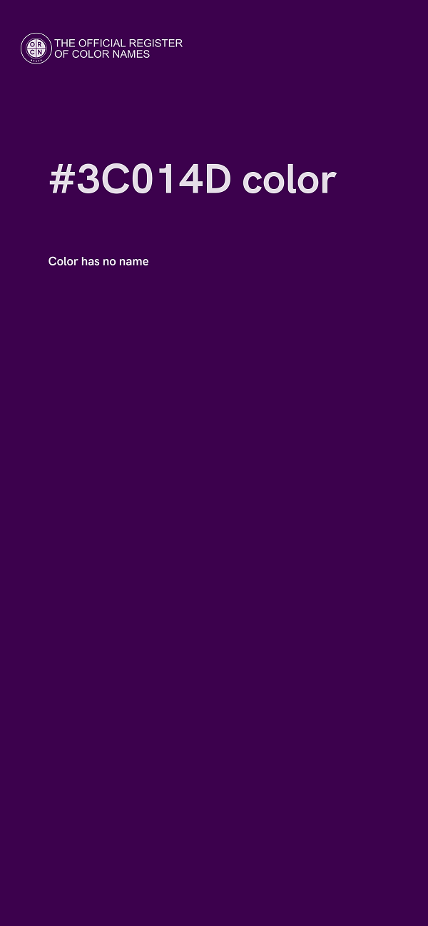 #3C014D color image