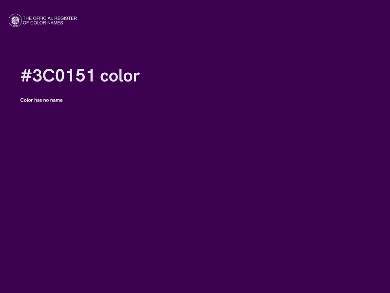 #3C0151 color image