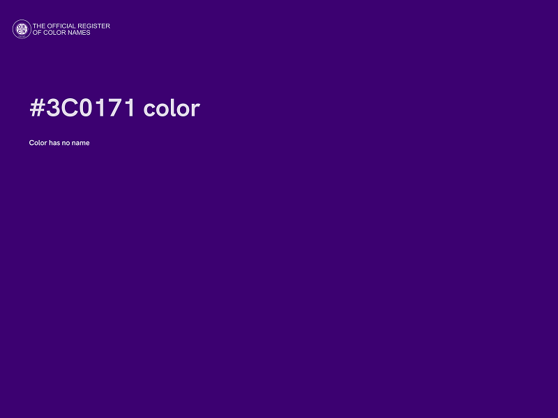 #3C0171 color image