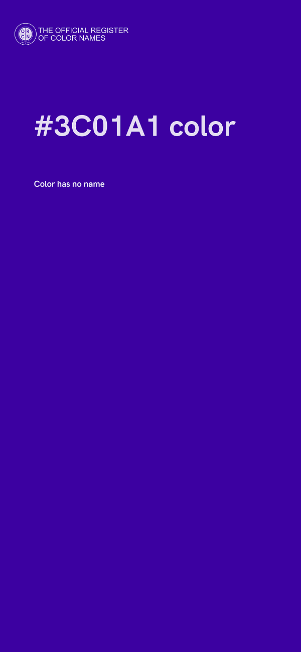 #3C01A1 color image