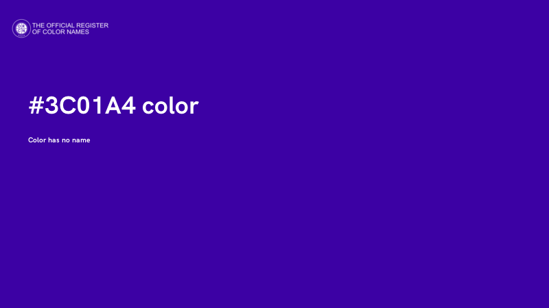 #3C01A4 color image