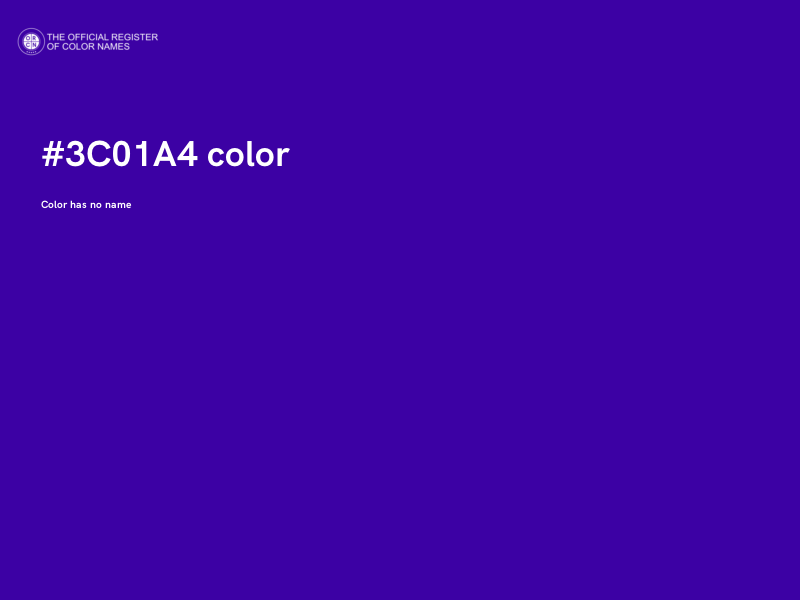 #3C01A4 color image