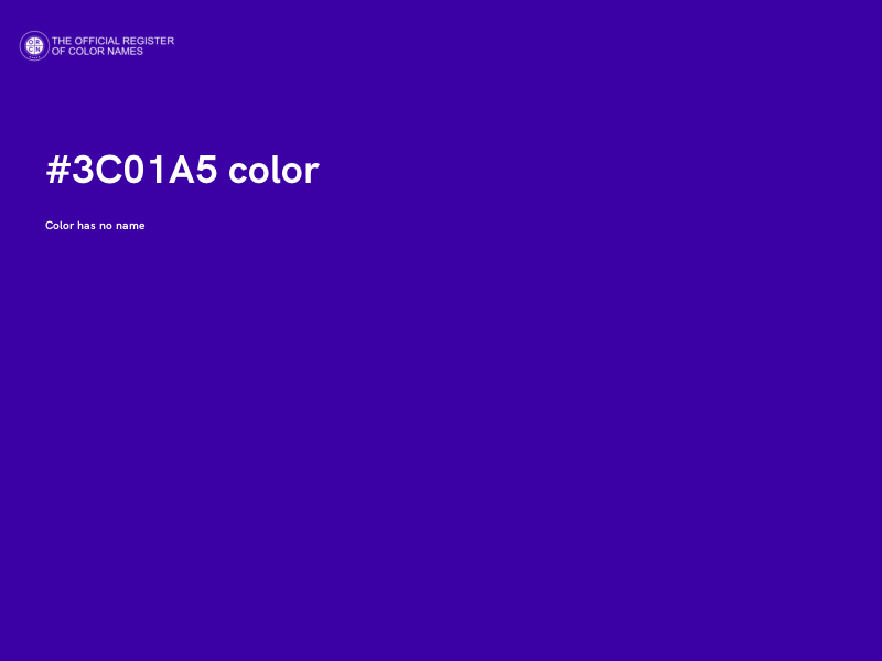 #3C01A5 color image