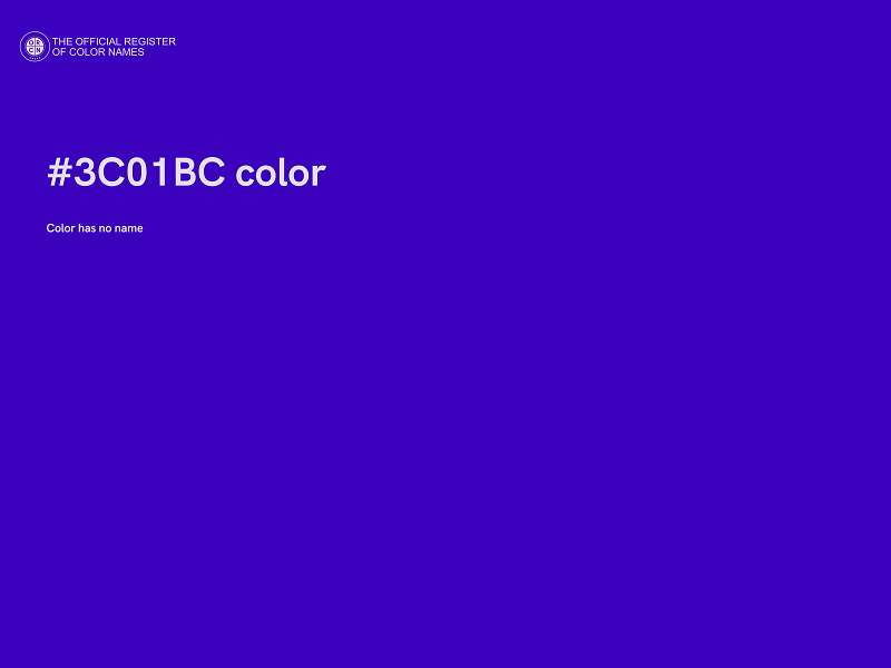 #3C01BC color image