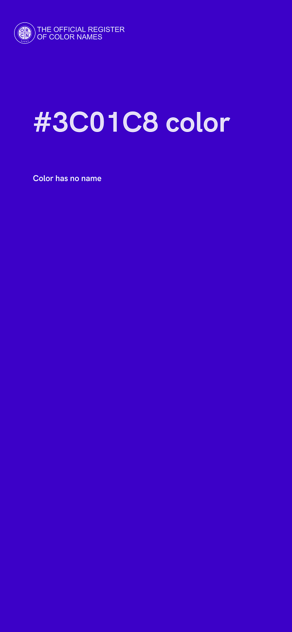 #3C01C8 color image