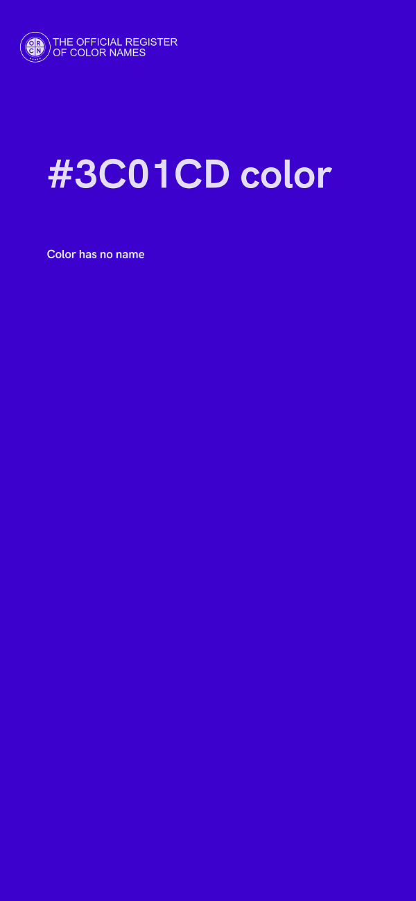 #3C01CD color image