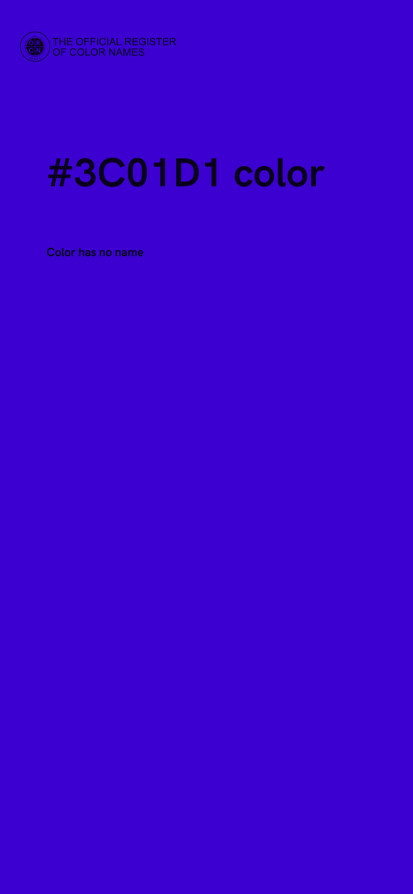 #3C01D1 color image