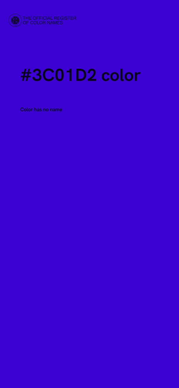 #3C01D2 color image