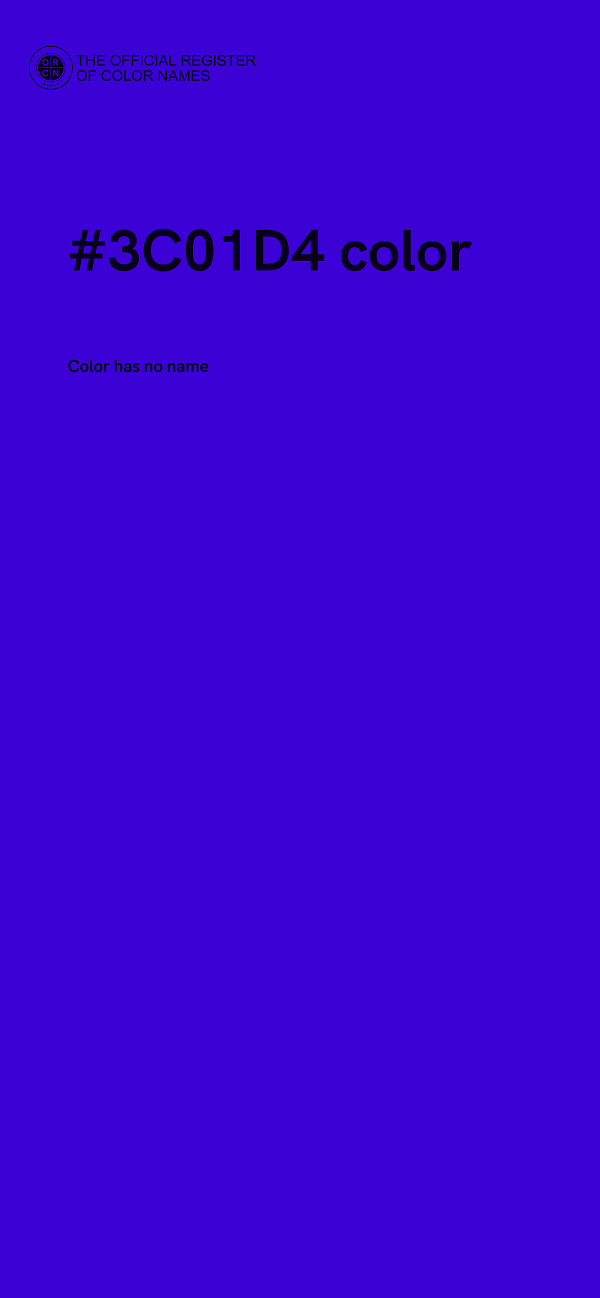 #3C01D4 color image