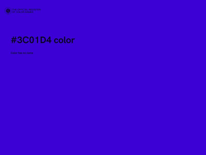 #3C01D4 color image