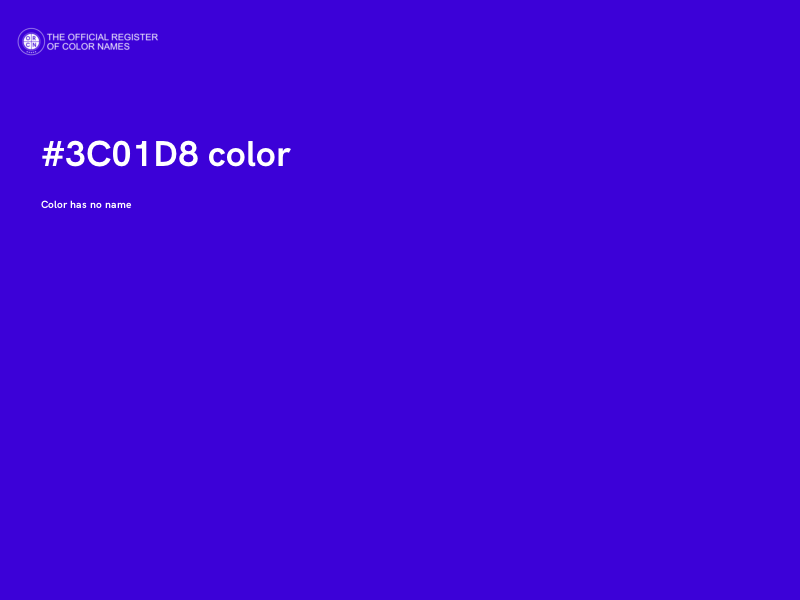 #3C01D8 color image