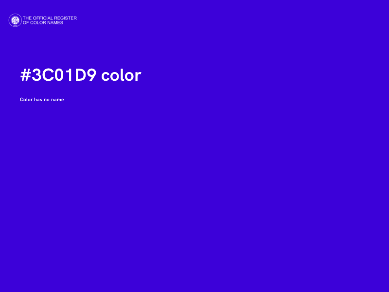 #3C01D9 color image