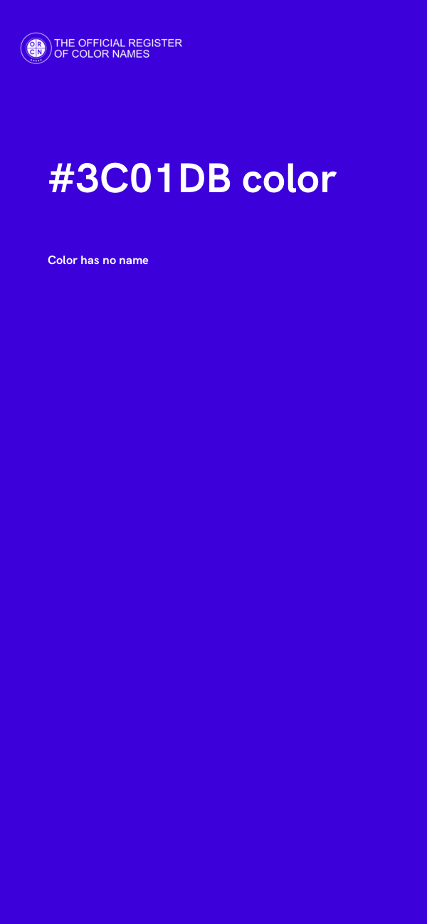 #3C01DB color image