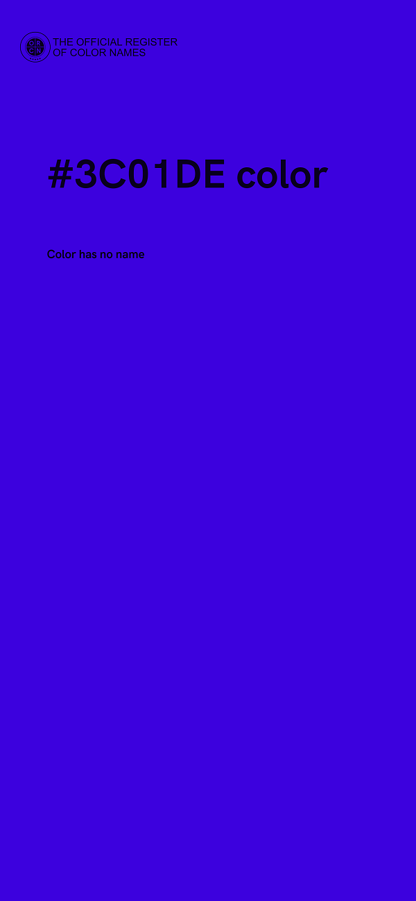 #3C01DE color image