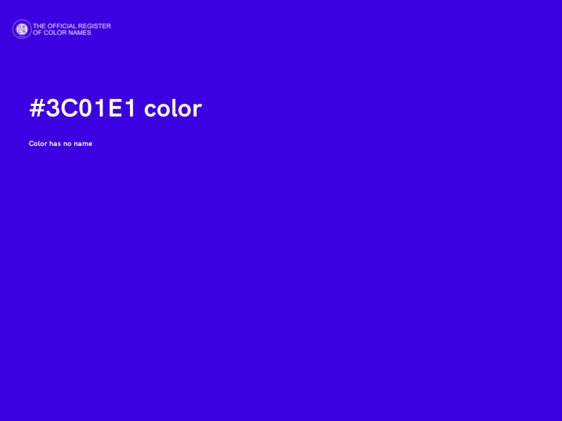 #3C01E1 color image