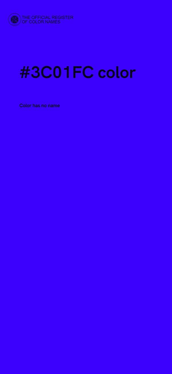 #3C01FC color image