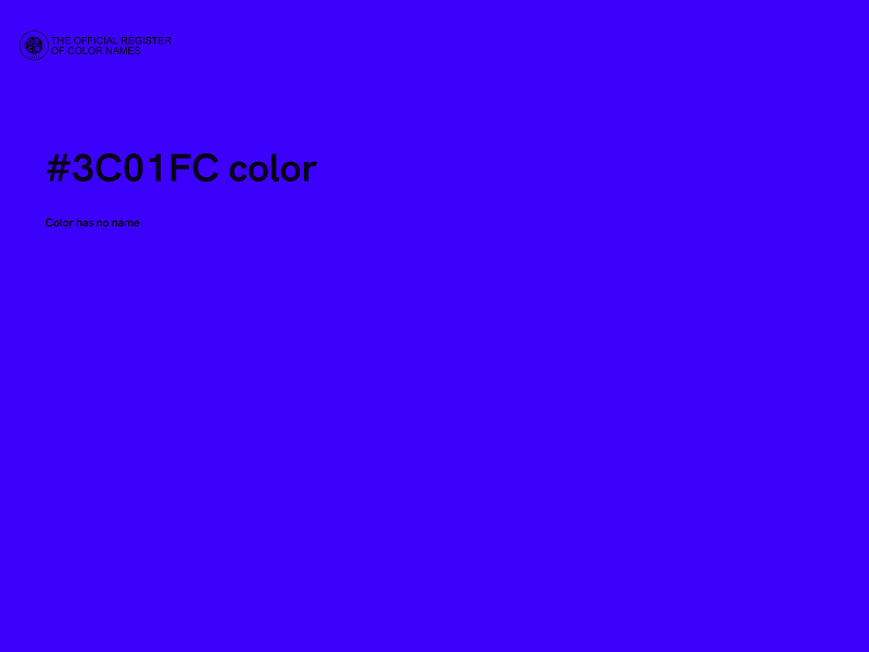 #3C01FC color image