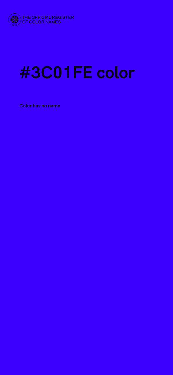 #3C01FE color image