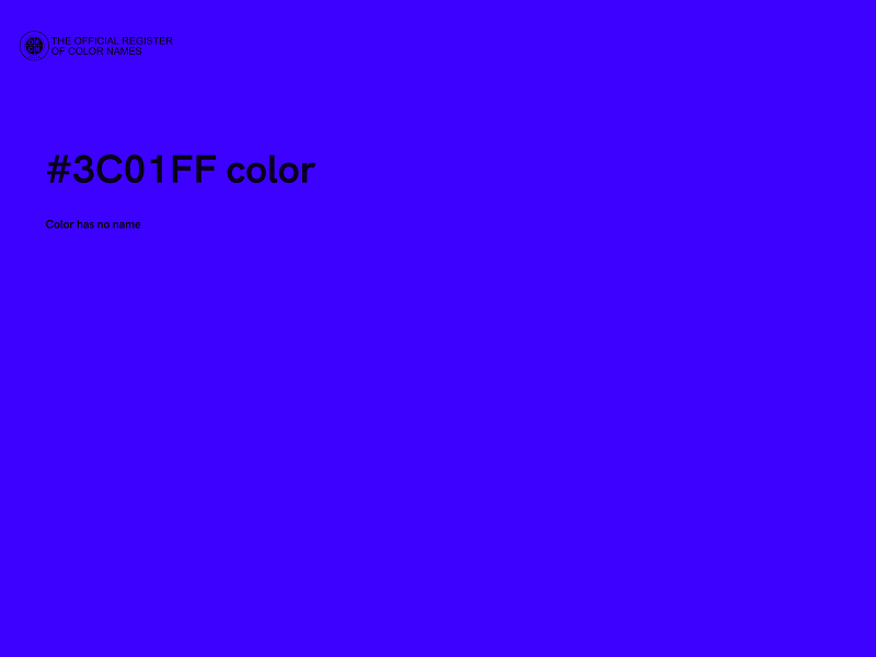 #3C01FF color image