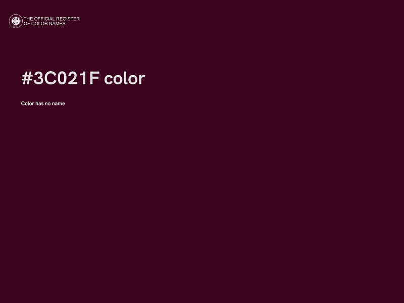 #3C021F color image