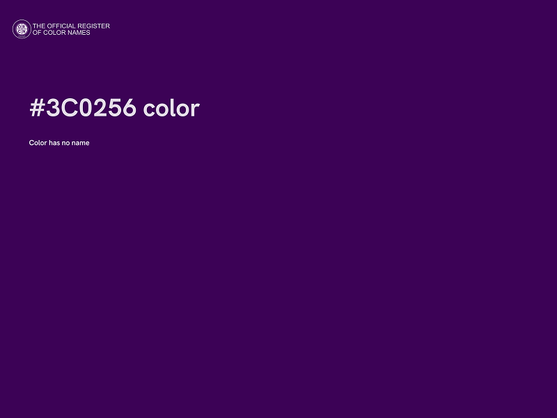 #3C0256 color image