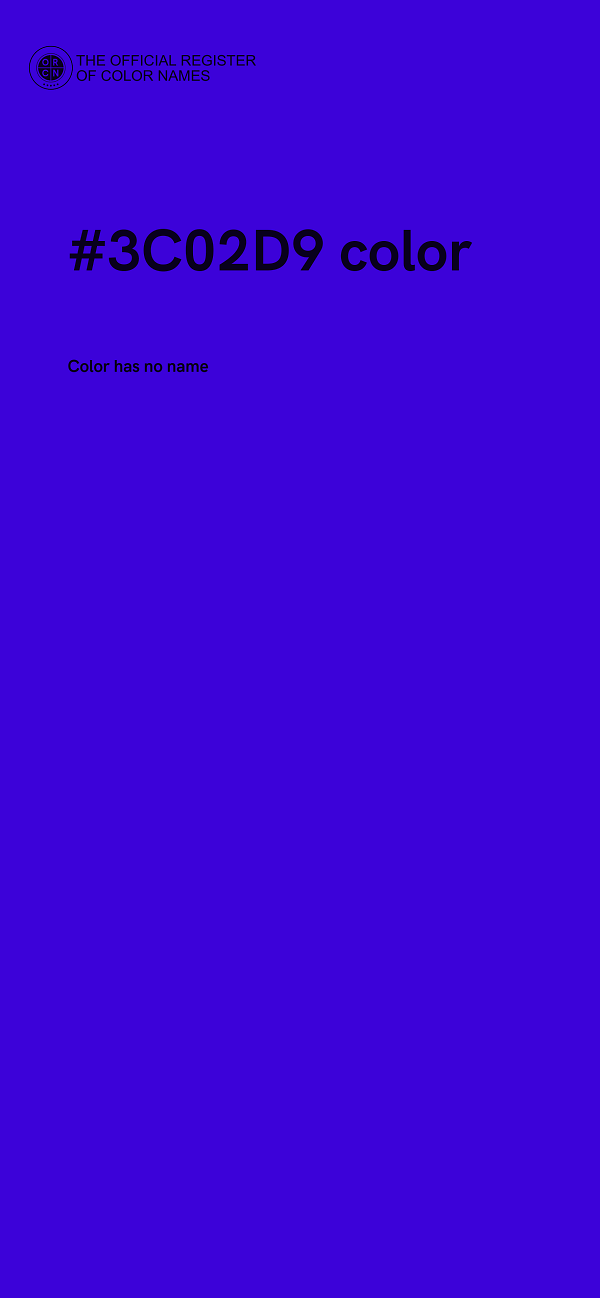 #3C02D9 color image
