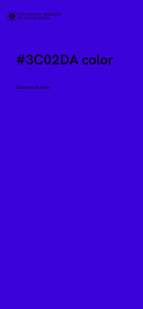 #3C02DA color image