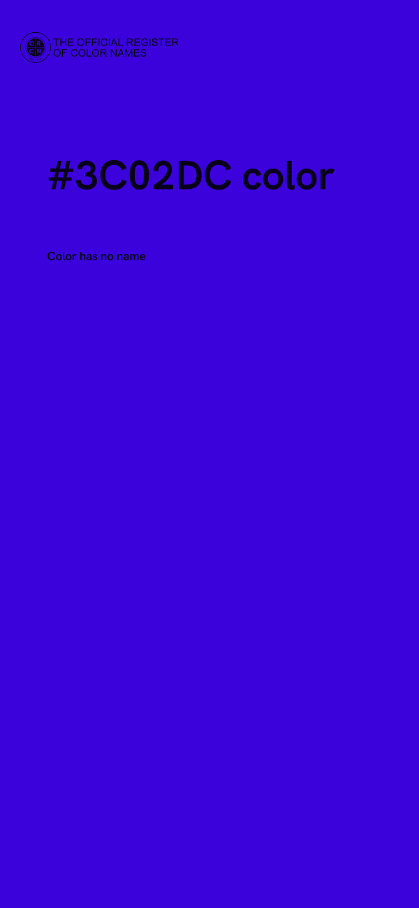#3C02DC color image