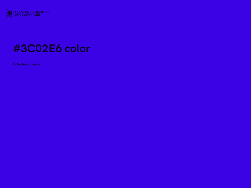 #3C02E6 color image