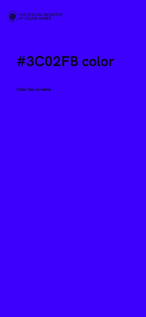 #3C02FB color image