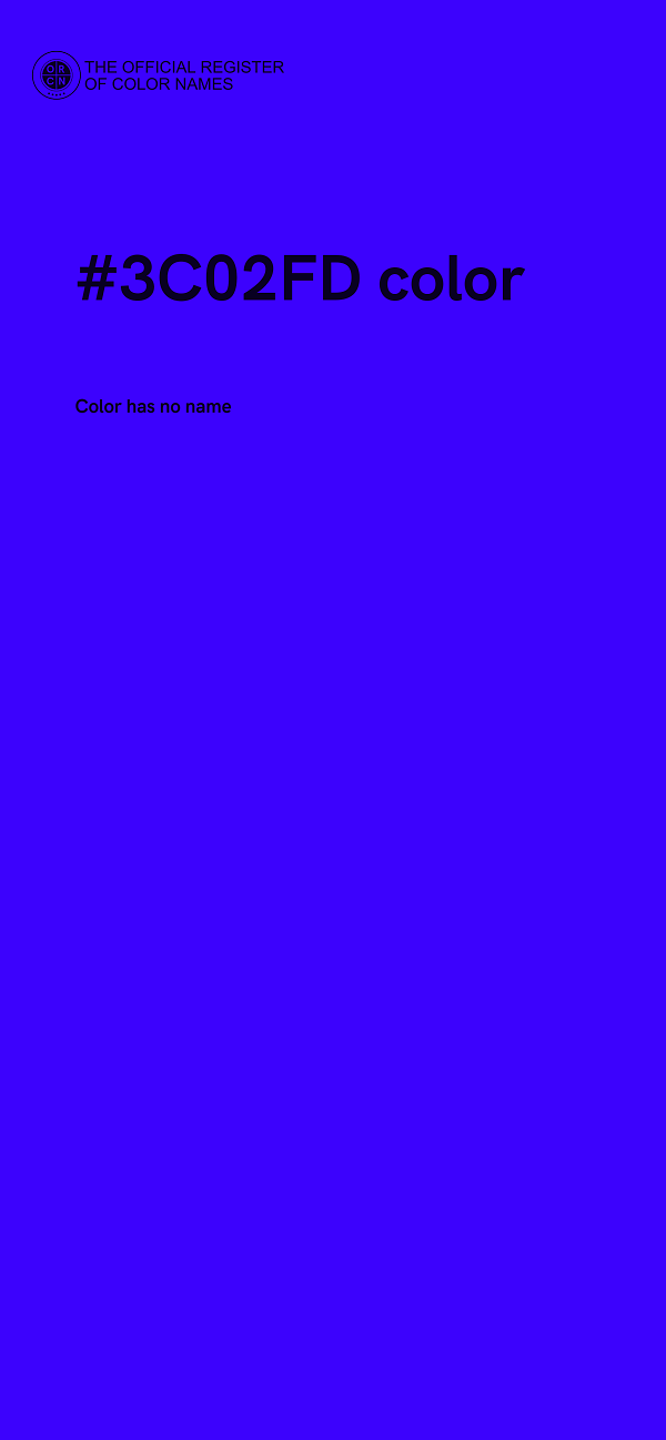 #3C02FD color image