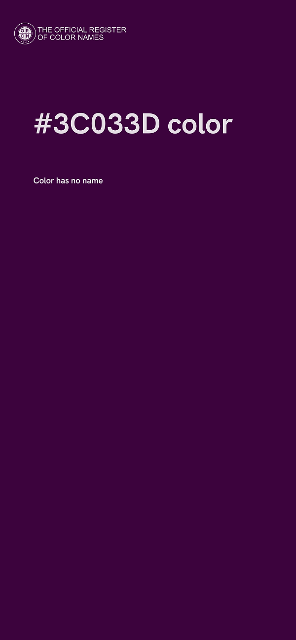 #3C033D color image
