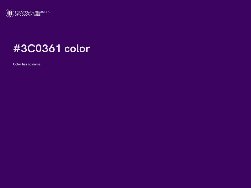 #3C0361 color image