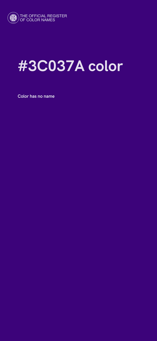 #3C037A color image