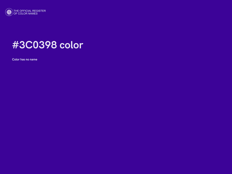 #3C0398 color image