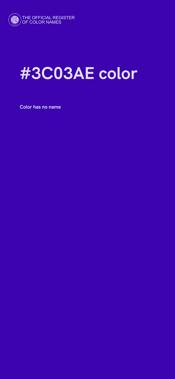 #3C03AE color image