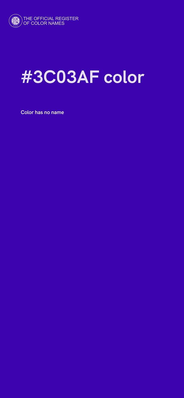 #3C03AF color image