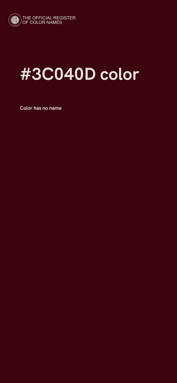 #3C040D color image