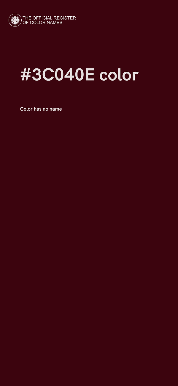 #3C040E color image