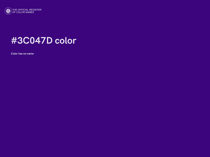 #3C047D color image