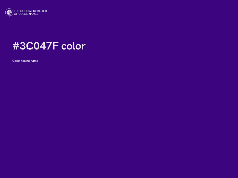 #3C047F color image