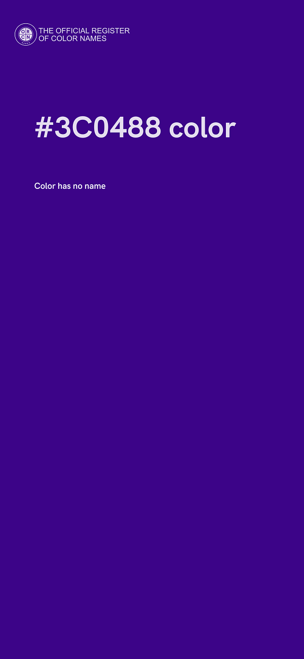 #3C0488 color image