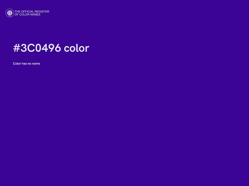 #3C0496 color image